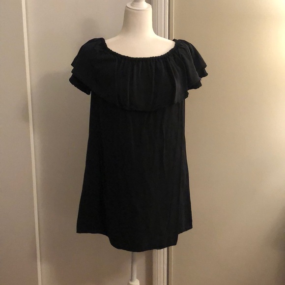 off the shoulder dresses zara Zara Black Sequin Midi Dress Draped Off The Shoulder S eveningwear  Collection